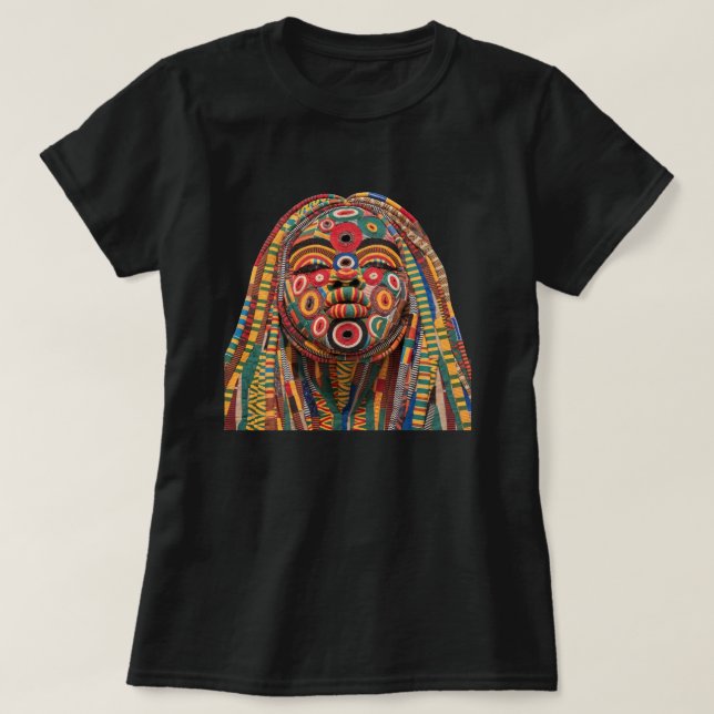 T-shirt för att fira färgrika svarta kvinnor (Design framsida)
