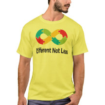 T-shirt för autismmedvetande - annorlunda inte säm