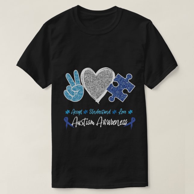 T-shirt för autismmedvetenhet (Design framsida)