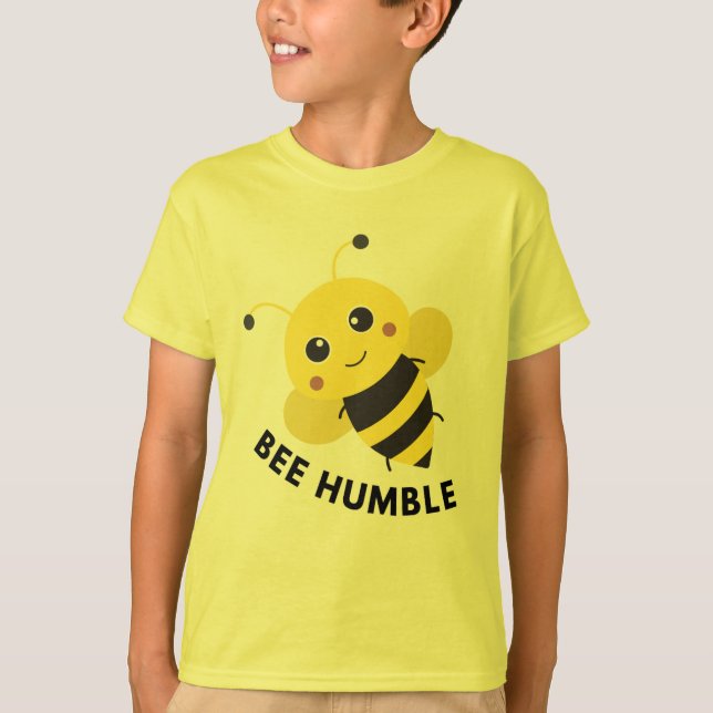 T-shirt för barn bee humble (Framsida)