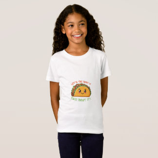 T-Shirt för barn designad "Låt oss prata om det"