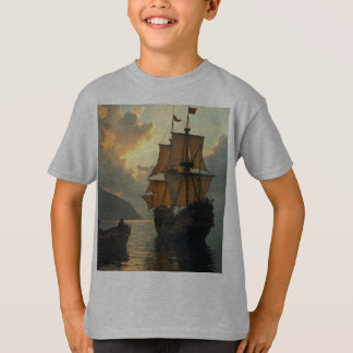 T-shirt för barn lämplig för Columbus Day