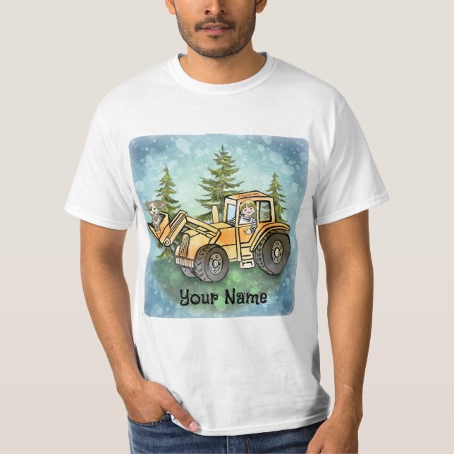 T-shirt för barn med frontlastare (Framsida)