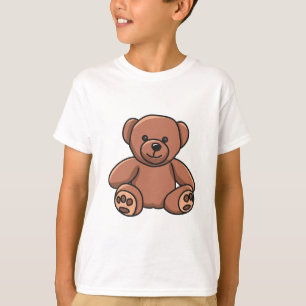 T-shirt för barn med nalle