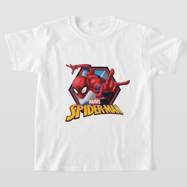 T-shirt för barn med Spider-Man - Marvel Superhjäl (Laydown)