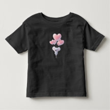 T-shirt för barn med teddybjörn och ballong