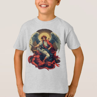 T-Shirt för barn - Sankt Mikael besegrar djävulen
