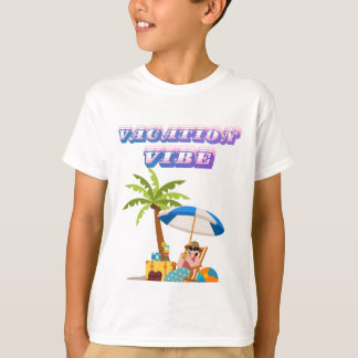 T-shirt för barn Semester Vibe Beach | Sommarlov 