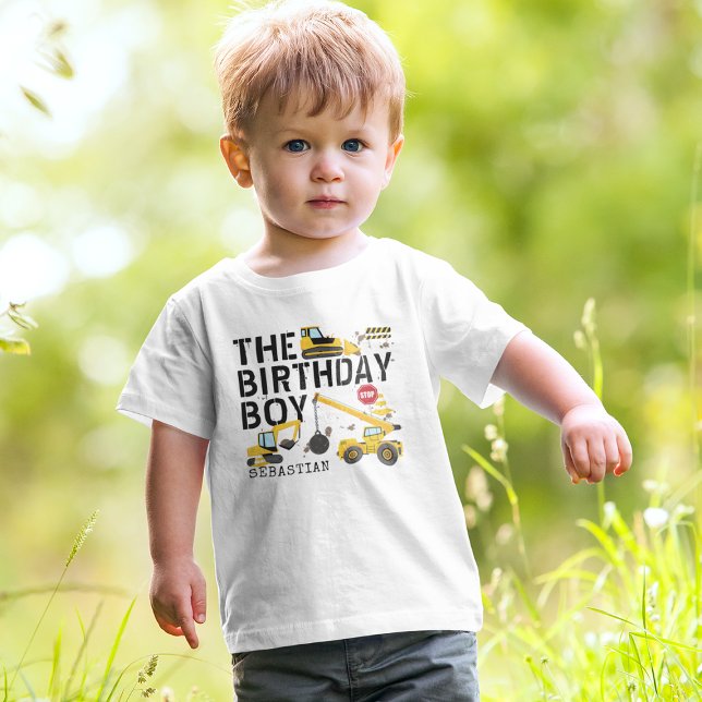 T-shirt för barn som bygger födelsedags pojke (Skapare uppladdad)