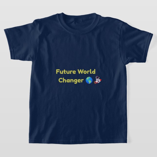 T-Shirt för barn som förändrar framtidens värld (Laydown)