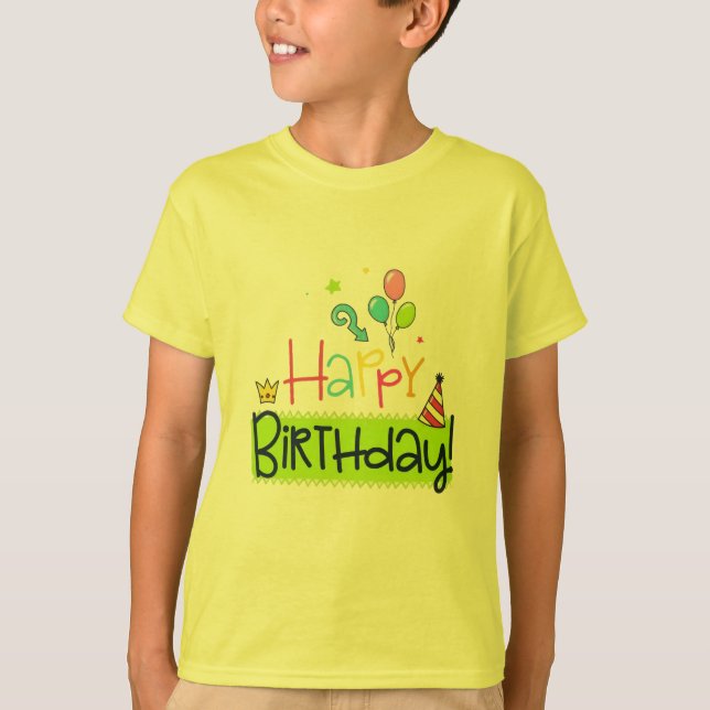 T-shirt för barnens födelsedag (Framsida)