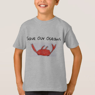 t-shirt för barnkrabba
