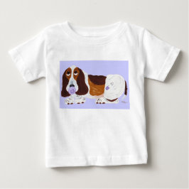 T-shirt för Basset Hound-bebis