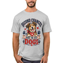 T-shirt för bästa räddningshundälskare med andra c