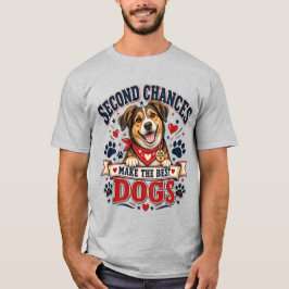 T-shirt för bästa räddningshundälskare med andra c