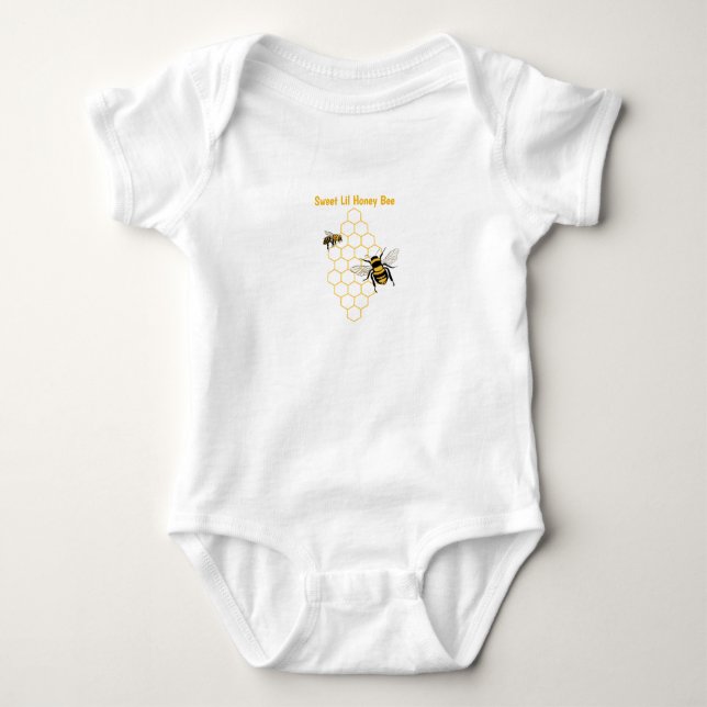 T-shirt för bebis med honungsbin (Framsida)