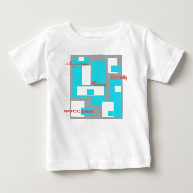 T-shirt för bebisar med kreativitet-framgång (Framsida)
