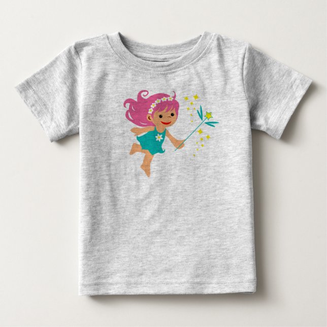 T-shirt för bebisar med sagoflicka (Framsida)