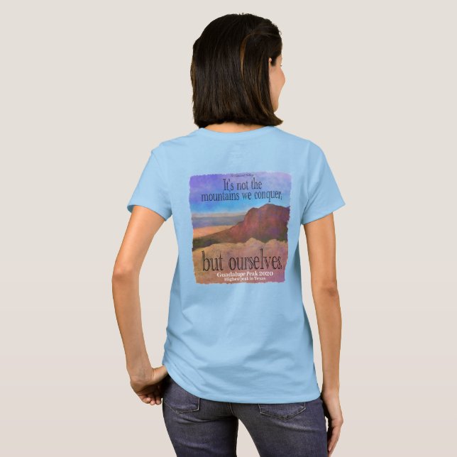 T-shirt för bergskjorta (Hel baksida)