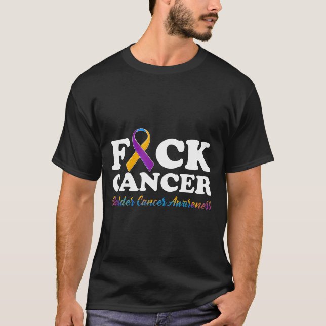 T-shirt för blåscancer medvetenhet  (Framsida)