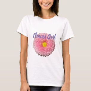 T-shirt för blommflicka med tusenskönasblomning