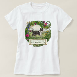 T-shirt för Border Collie hundpromenadör