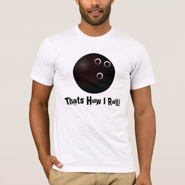 T-shirt för bowlingboll (Framsida)