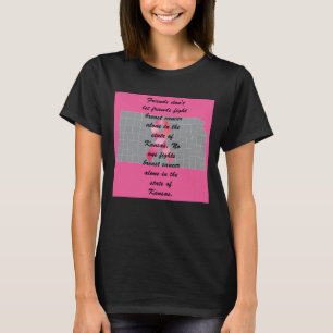 T-shirt för bröstcancerupplysning i Kansas