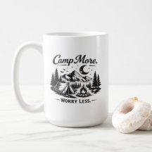 T-shirt för Camp More Worry Less Camping