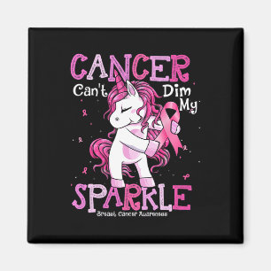 T-Shirt för cancerstöd Bröstcancer medvetenhet Uni Magnet