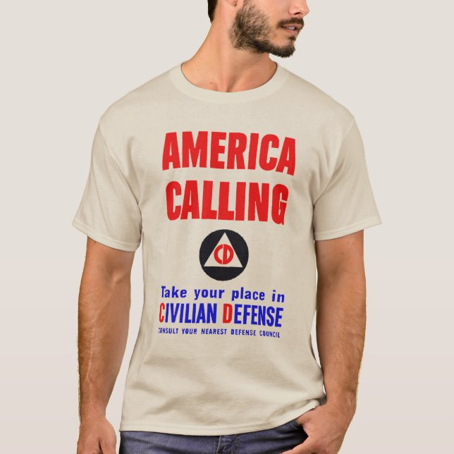 T-shirt för civilförsvar (Framsida)