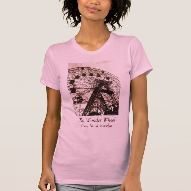T-shirt för damer med Wonder Wheel (Framsida)