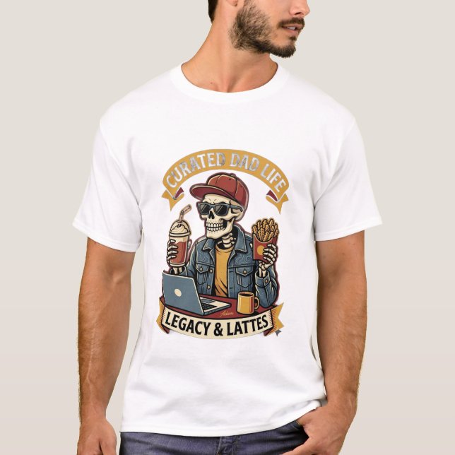 T-shirt för den kräsne pappans livsstil (Framsida)