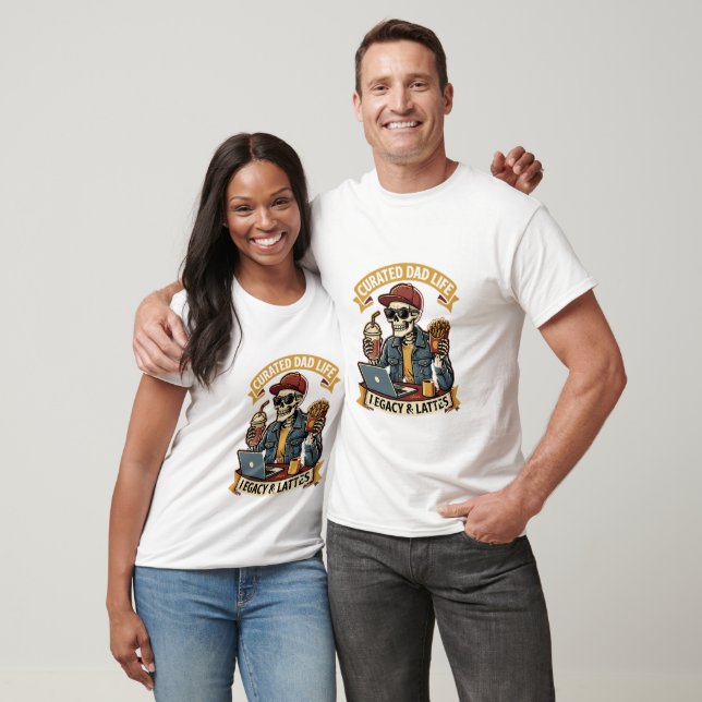 T-shirt för den kuraterade pappalivet (Unisex)