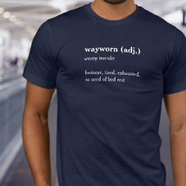 t-shirt för den självutsagda resande anpassningsba