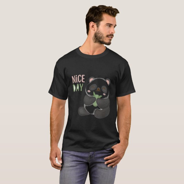 T-shirt för den som älskar fina dagar, coola hunda (Hel framsida)