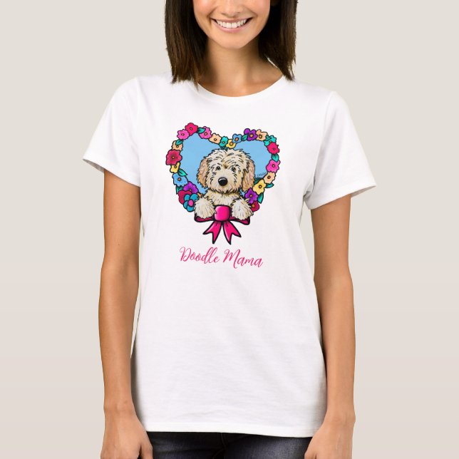 T-shirt för doodle-mamma och hundälskare (Framsida)