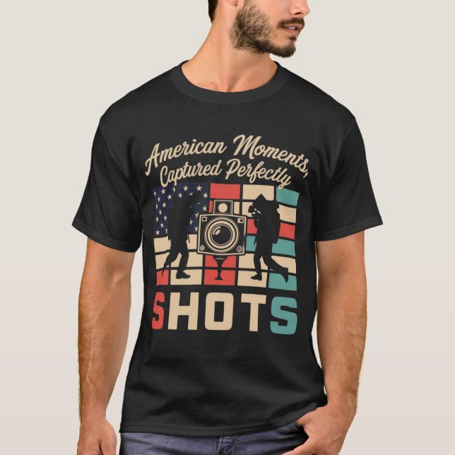 T-shirt för evenemangsfotograf-dag (Framsida)