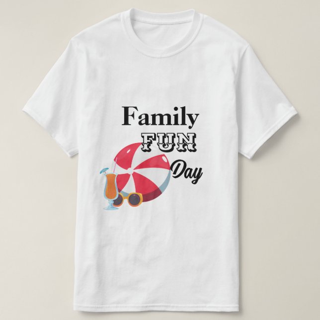 T-shirt för familjens roliga dag (Design framsida)