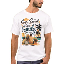T-Shirt för familjens strandresa 2026