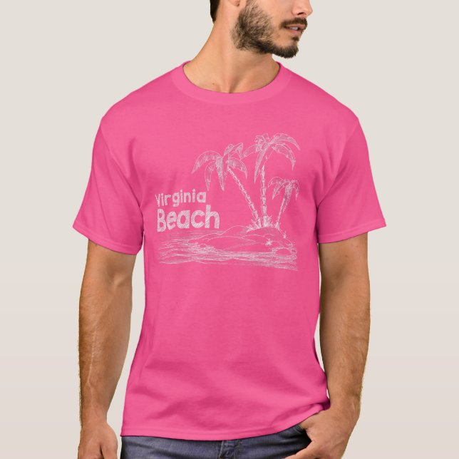 T-shirt för familjesemester i Virginia Beach (Framsida)