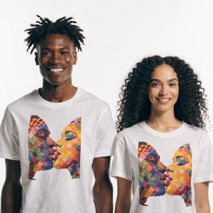 T-shirt för firande av konsten att sydda täcken