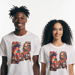 T-shirt för firande av konsten att sydda täcken
