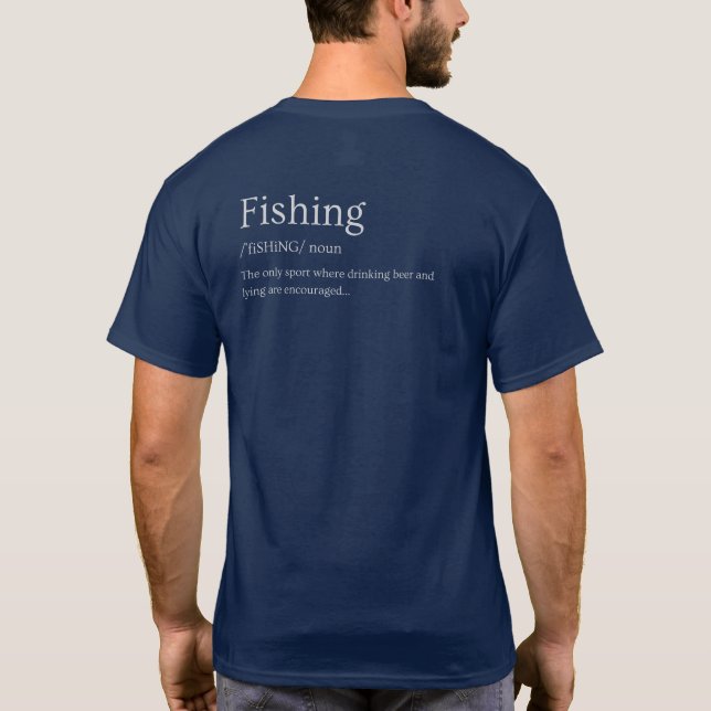 T-shirt för fiske - Lustigt gift (Baksida)