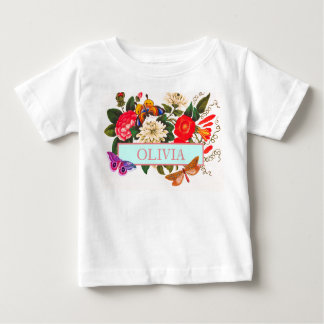 T-Shirt FOR FLICKA DIY NAMN JAPANESE FLOWERS