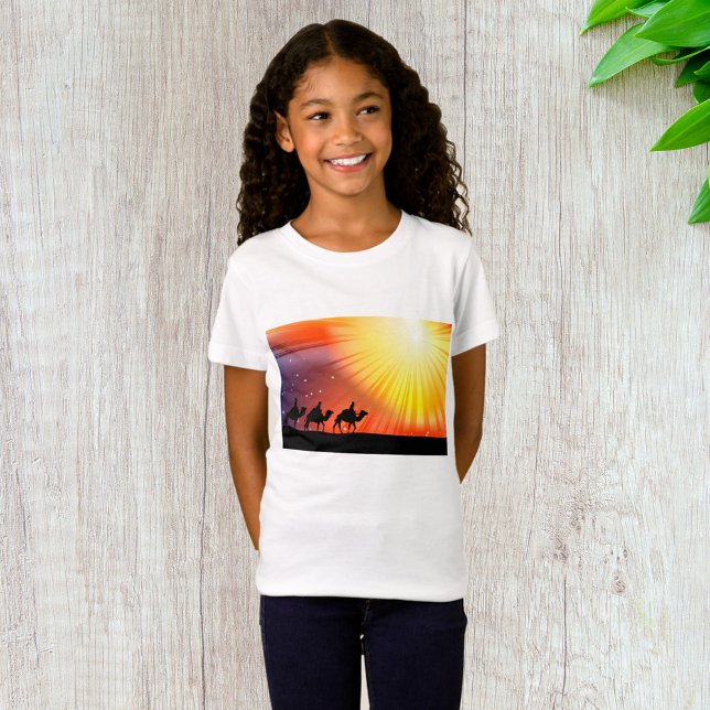 T-Shirt för flickor med tre vise män (Skapare uppladdad)