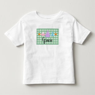 T-shirt för flickor Play Bus eller godis Namn Småb