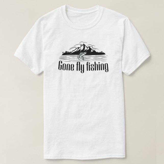 T-shirt för flugfiske (Design framsida)