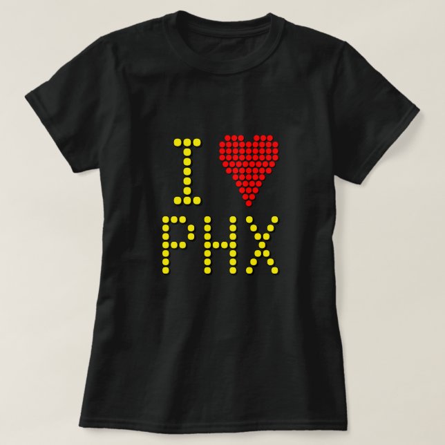 T-shirt för flygplatskodfans med digital skylt (Design framsida)