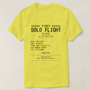 T-shirt för första soloflygning